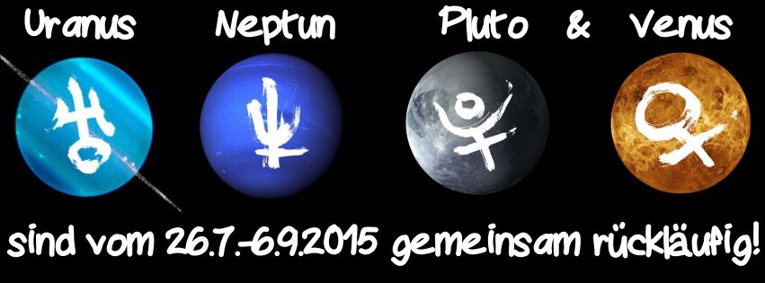 Uranus Neptun Pluto Venus rückläufig 2015