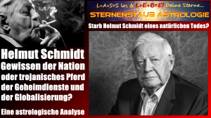 Horoskop Helmut Schmidt natürlicher Tod - Todeshoroskop