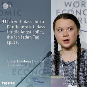 Ich will dass Ihr in Panik geratet Greta Thunberg